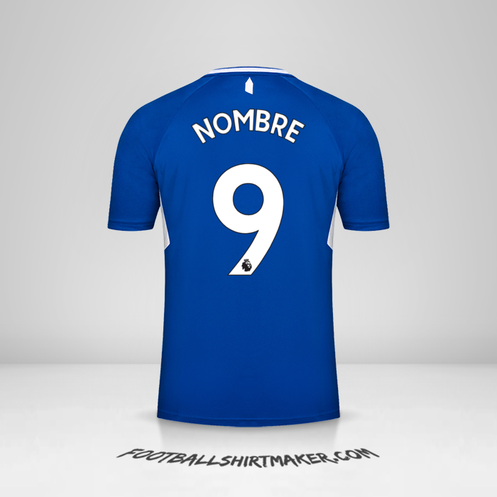Jersey Everton FC 2022/2023 -  nombre - 9
