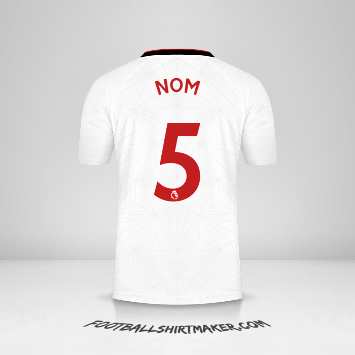 Maillot Southampton FC 2022/2023 -  nom - 5