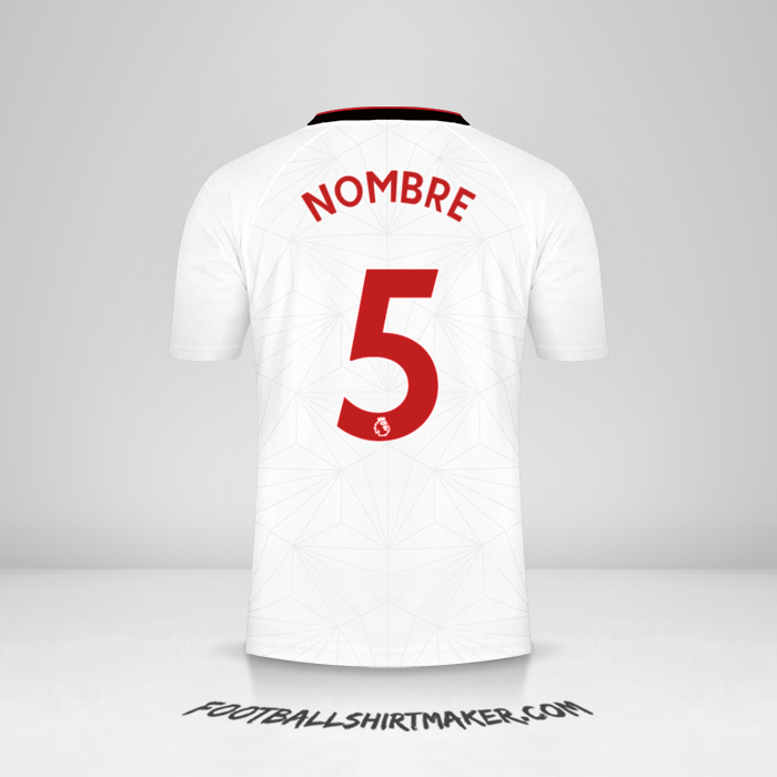 Jersey Southampton FC 2022/2023 -  nombre - 5
