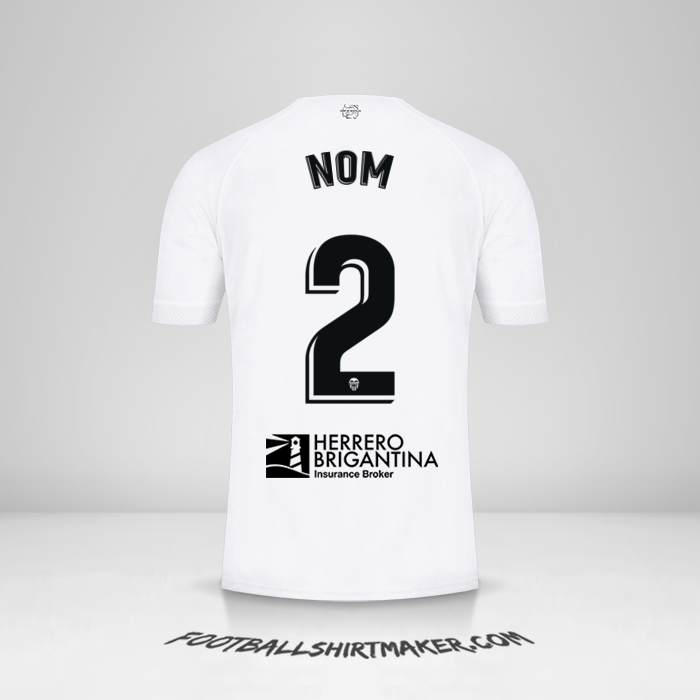 Maillot Valencia CF 2022/2023 -  nom - 2