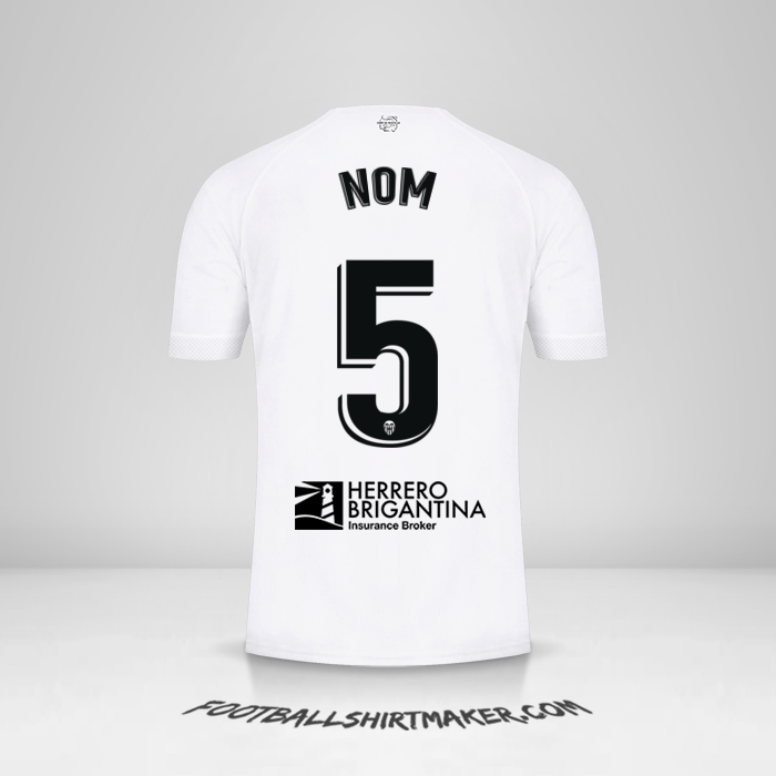 Maillot Valencia CF 2022/2023 -  nom - 5