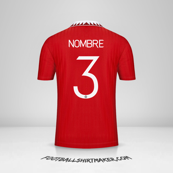 Camiseta Manchester United Cup 2022/2023 -  nombre - 3