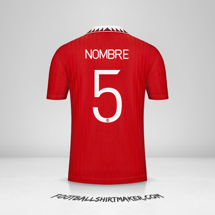 Camiseta Manchester United Cup 2022/2023 -  nombre - 5