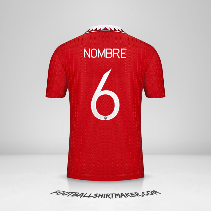 Camiseta Manchester United Cup 2022/2023 -  nombre - 6