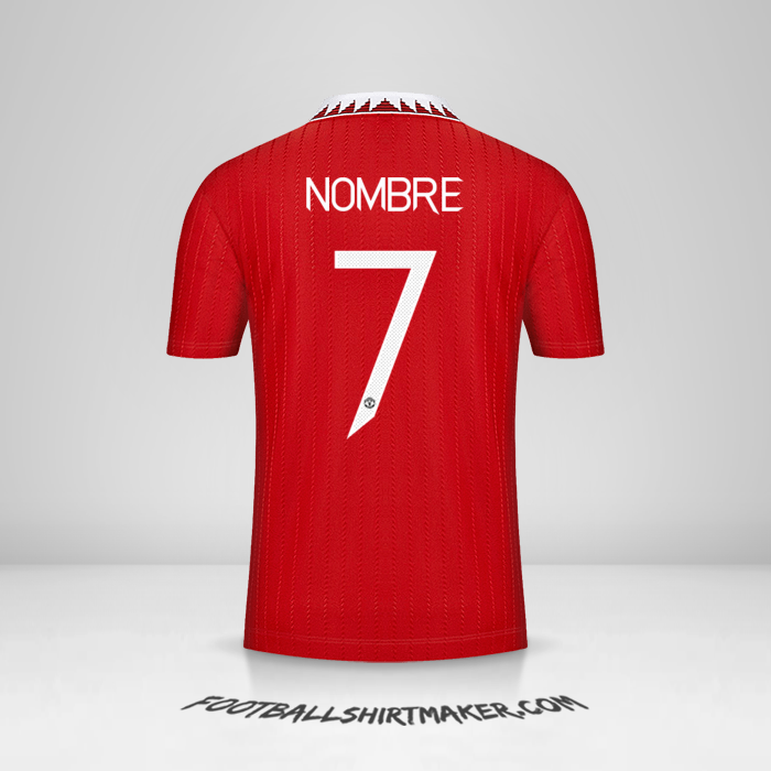 Jersey Manchester United Cup 2022/2023 -  nombre - 7