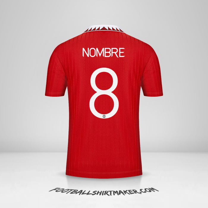 Jersey Manchester United Cup 2022/2023 -  nombre - 8