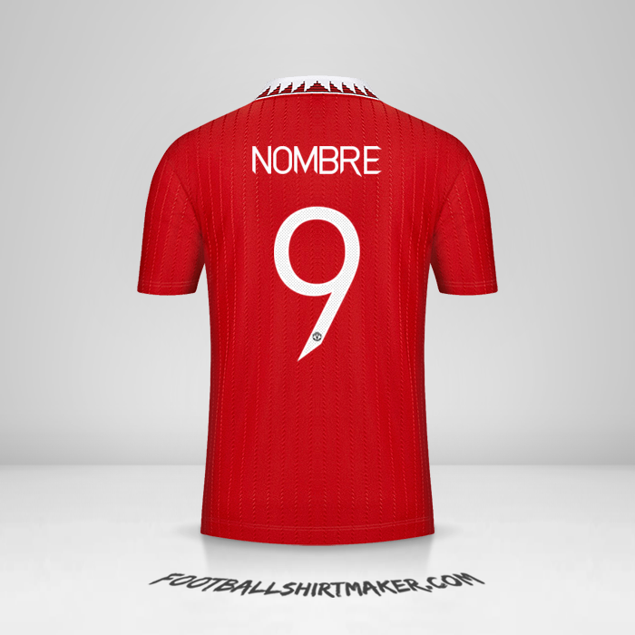 Jersey Manchester United Cup 2022/2023 -  nombre - 9