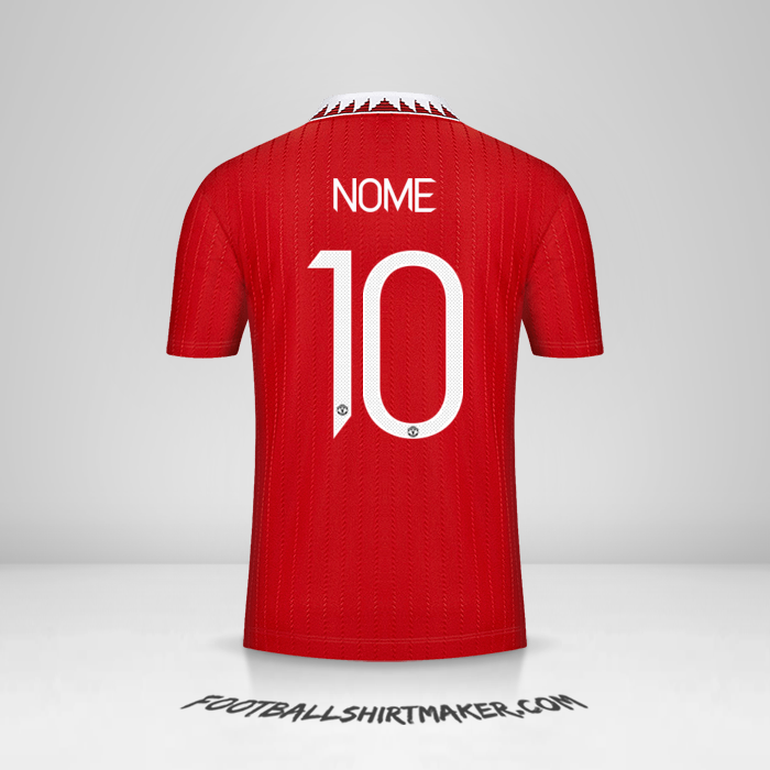 Camisola Manchester United Cup 2022/2023 -  nome - 10