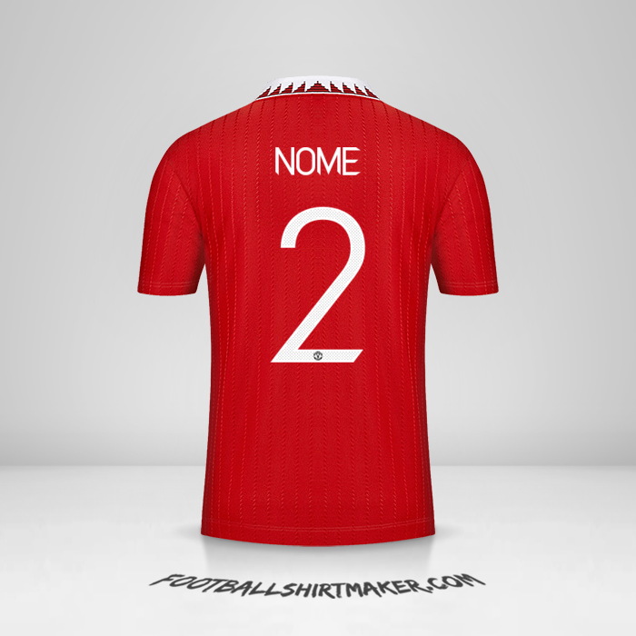 Camisa Manchester United Cup 2022/2023 -  nome - 2
