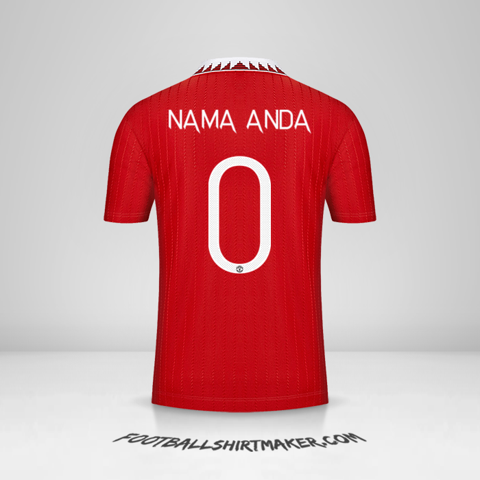 Jersey Manchester United Cup 2022/2023 -  nama anda - 0