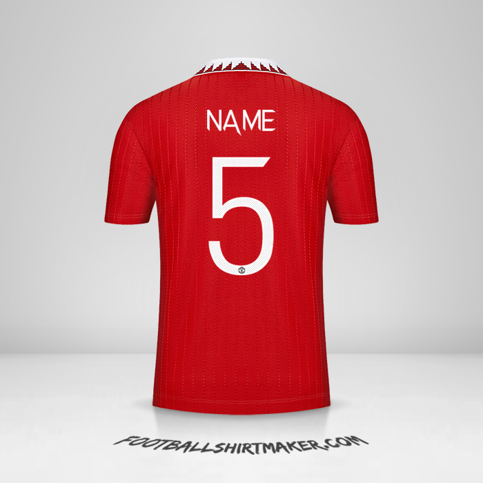 Trikot Manchester United Cup 2022/2023 -  name - 5