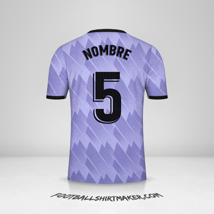 Jersey Real Madrid CF 2022/2023 Visita -  nombre - 5