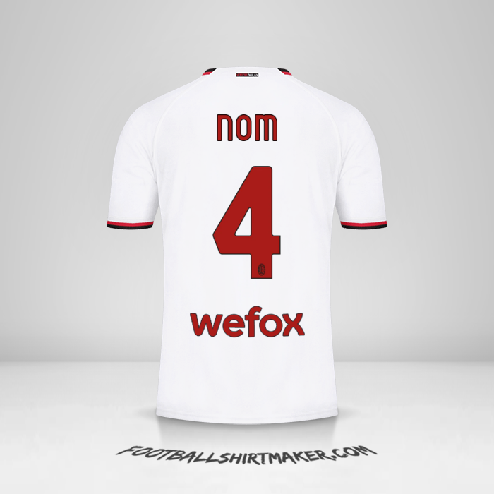Maillot AC Milan 2022/2023 Extérieur -  nom - 4