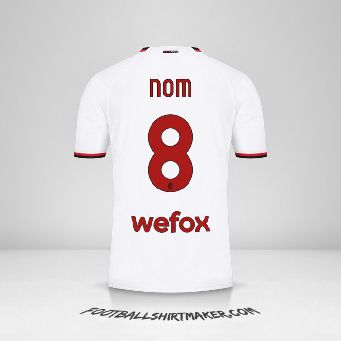 Maillot AC Milan 2022/2023 Extérieur -  nom - 8