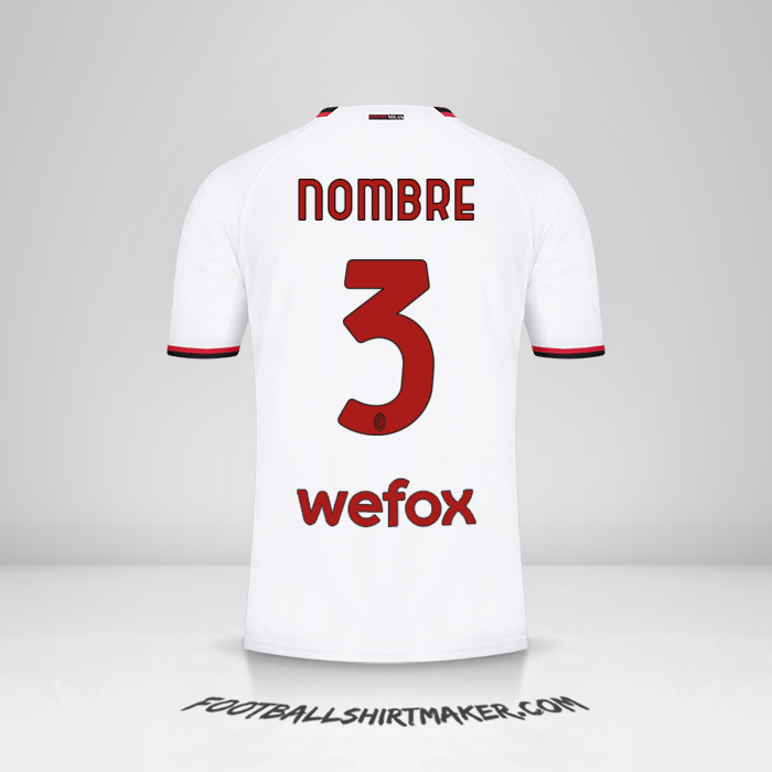 Jersey AC Milan 2022/2023 Visita -  nombre - 3