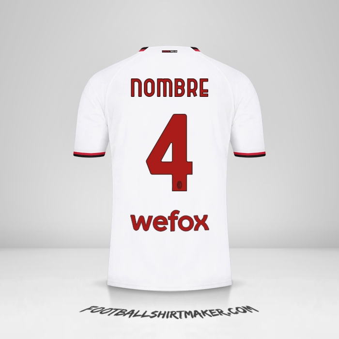 Jersey AC Milan 2022/2023 Visita -  nombre - 4