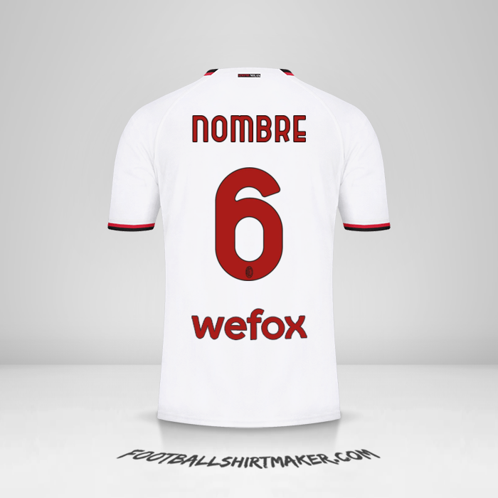 Jersey AC Milan 2022/2023 Visita -  nombre - 6