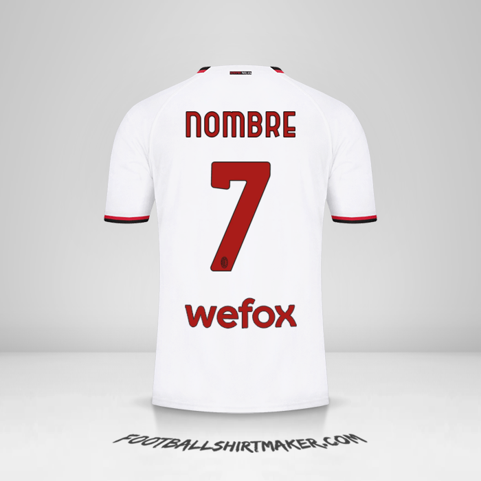 Camiseta AC Milan 2022/2023 Visita -  nombre - 7