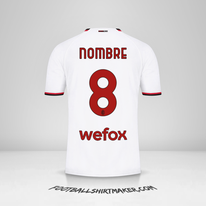 Jersey AC Milan 2022/2023 Visita -  nombre - 8