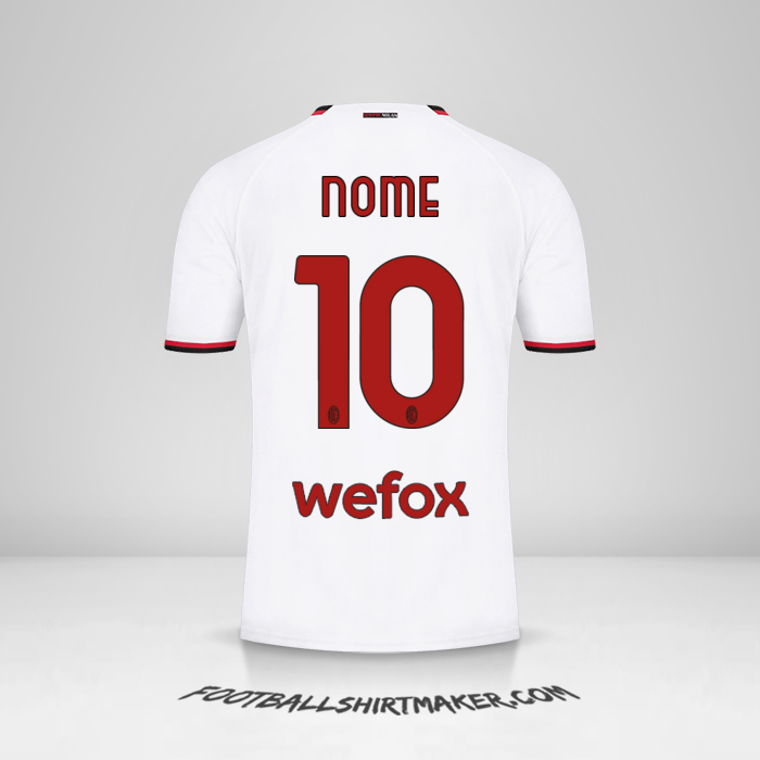 Maglia AC Milan 2022/2023 Seconda -  nome - 10