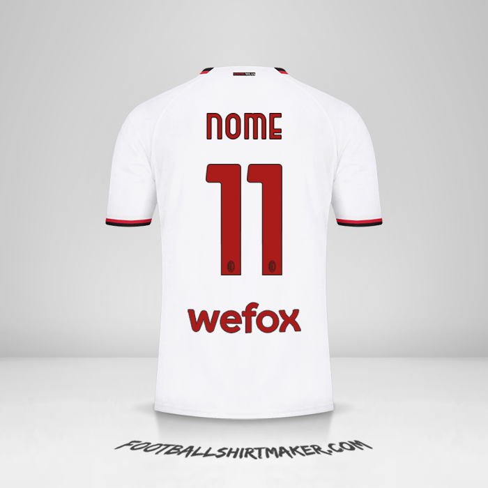 Maglia AC Milan 2022/2023 Seconda -  nome - 11