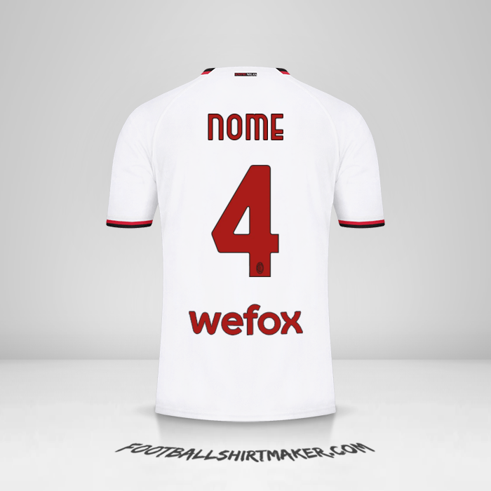 Maglia AC Milan 2022/2023 Seconda -  nome - 4