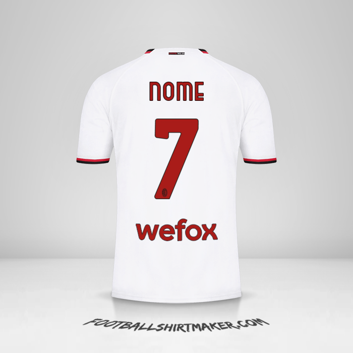 Camisa AC Milan 2022/2023 Alternativa -  nome - 7