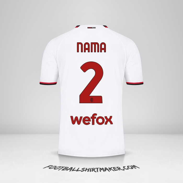 Jersey AC Milan 2022/2023 Alternatif -  nama - 2