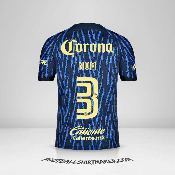 Maillot Club America 2022/2023 Extérieur -  nom - 3