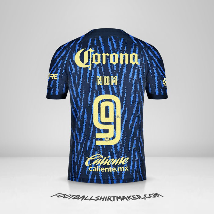 Maillot Club America 2022/2023 Extérieur -  nom - 9