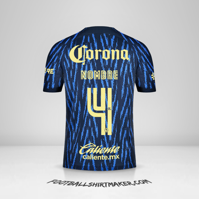 Camiseta Club America 2022/2023 Visita -  nombre - 4
