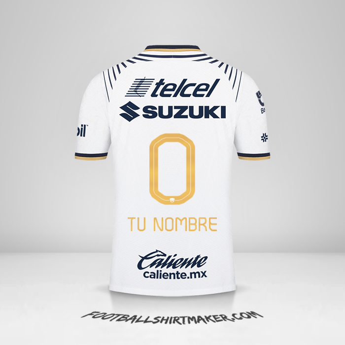 Jersey Pumas UNAM 2022/2023 -  tu nombre - 0