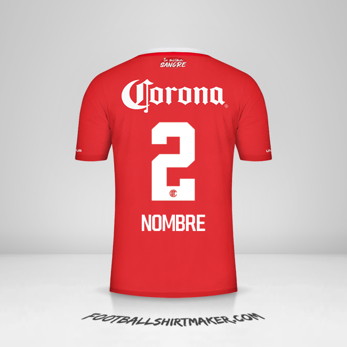 Jersey Toluca FC 2022/2023 -  nombre - 2