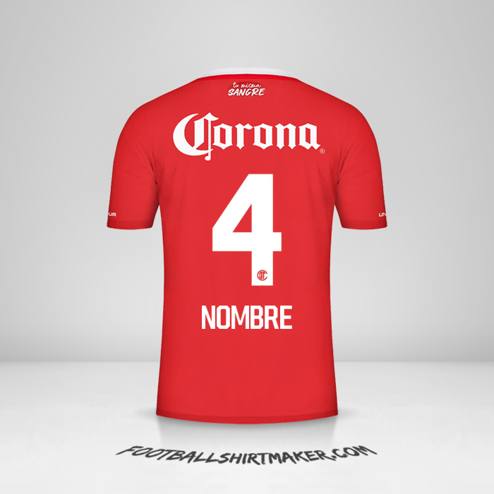 Jersey Toluca FC 2022/2023 -  nombre - 4