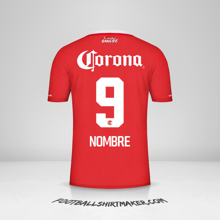 Jersey Toluca FC 2022/2023 -  nombre - 9