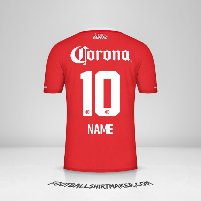 Trikot Toluca FC 2022/2023 -  name - 10