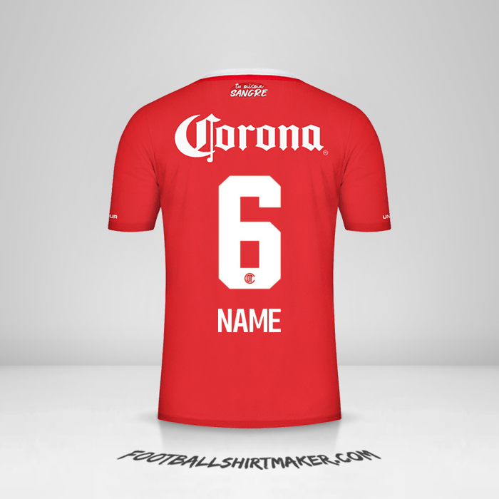 Jersey Toluca FC 2022/2023 -  name - 6