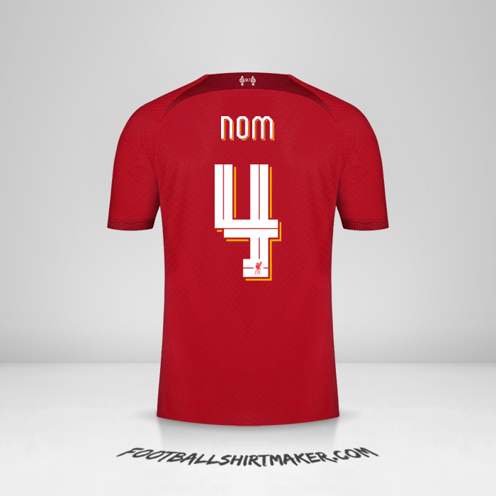 Maillot Liverpool FC Cup 2022/2023 -  nom - 4