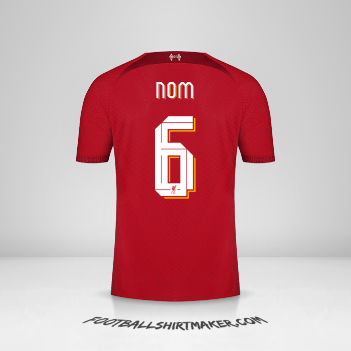 Maillot Liverpool FC Cup 2022/2023 -  nom - 6