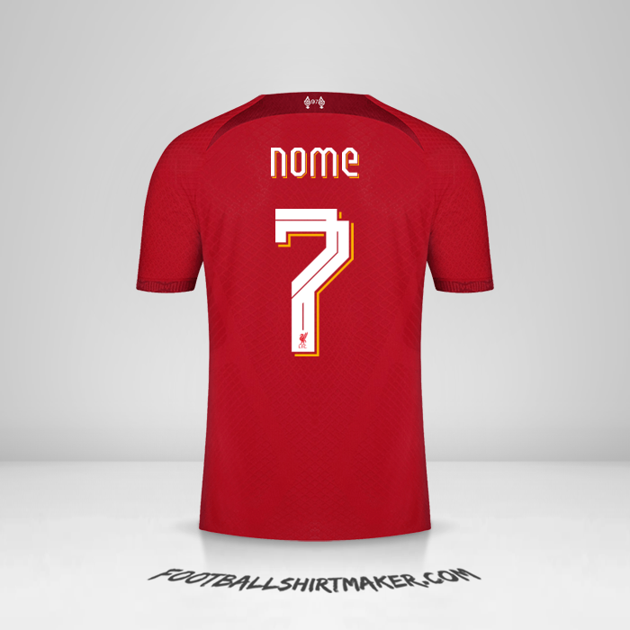 Maglia Liverpool FC Cup 2022/2023 -  nome - 7