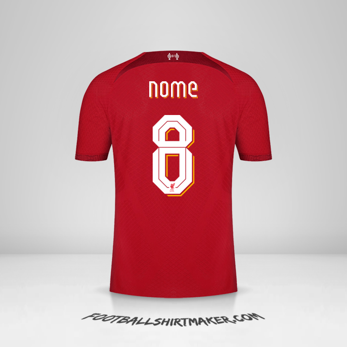 Camisa Liverpool FC Cup 2022/2023 -  nome - 8