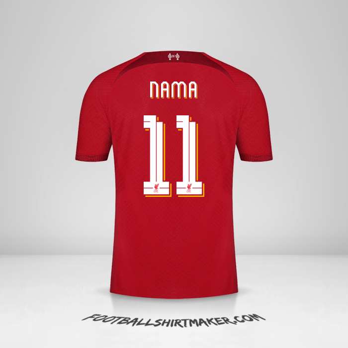 Jersey Liverpool FC Cup 2022/2023 -  nama - 11