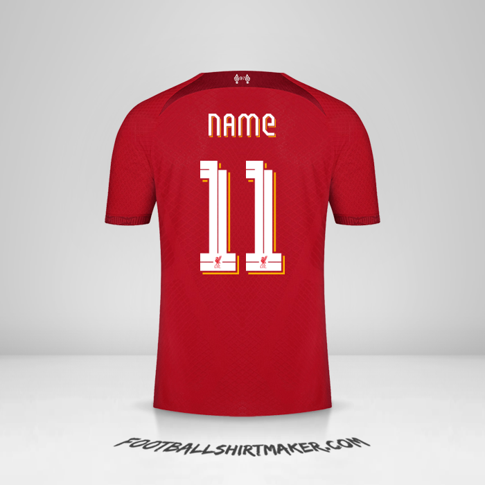 Trikot Liverpool FC Cup 2022/2023 -  name - 11
