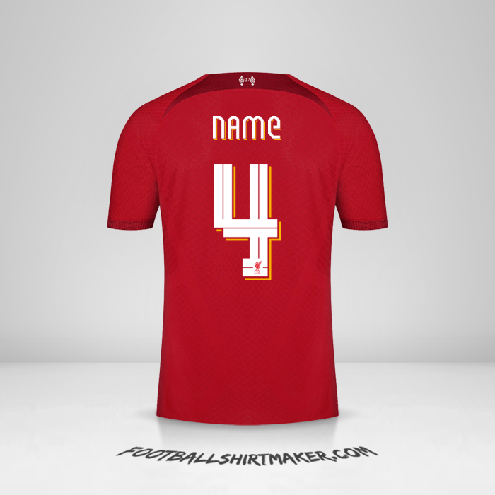 Jersey Liverpool FC Cup 2022/2023 -  name - 4