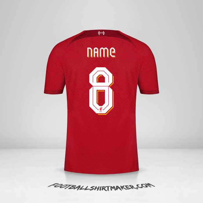 Jersey Liverpool FC Cup 2022/2023 -  name - 8