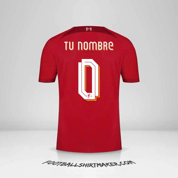 Camiseta Liverpool FC Cup 2022/2023 -  tu nombre - 0