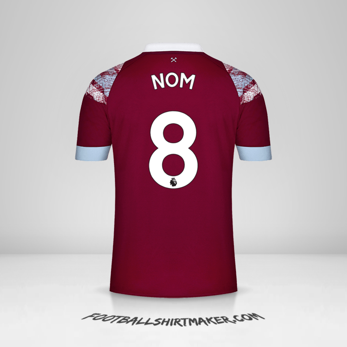 Maillot West Ham United FC 2022/2023 -  nom - 8