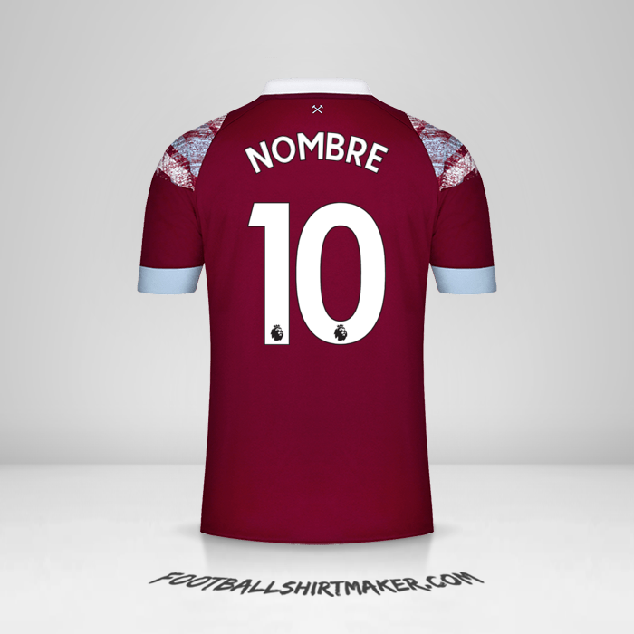 Jersey West Ham United FC 2022/2023 -  nombre - 10