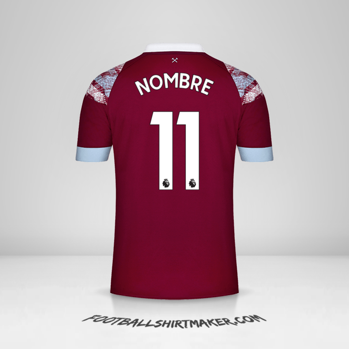 Jersey West Ham United FC 2022/2023 -  nombre - 11