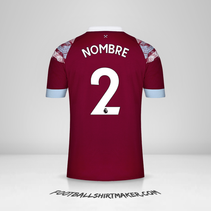 Jersey West Ham United FC 2022/2023 -  nombre - 2